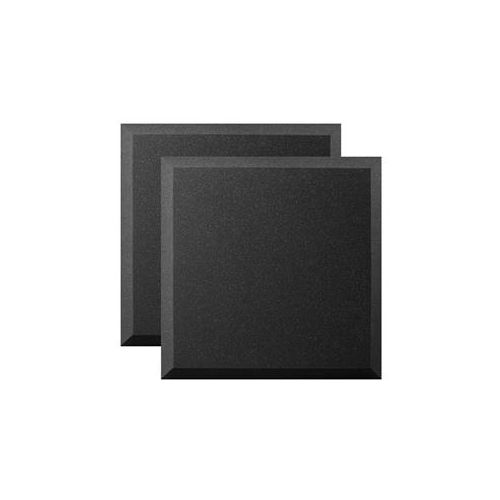  Adorama Ultimate Acoustics UA-WPB-24 Bevel Wall Panel, 24x24x2, Pair, Charcoal 17612