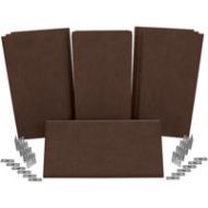 Adorama Auralex SonoSuede ProPanel ProKit-1, 2 Mitered 2x2x4, Brown PPK1_SS_BRO