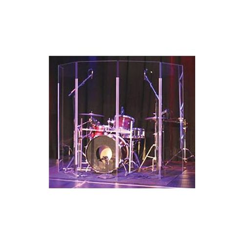  Adorama ClearSonic LITE2466-5 5.5x10 5-Section Lightweight Drumshield LITE2466-5