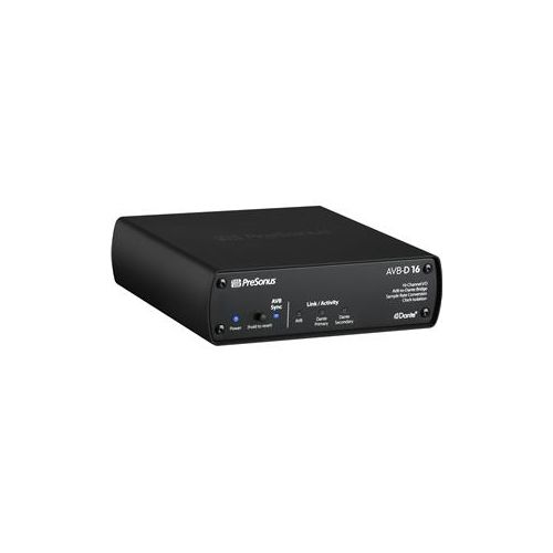  Adorama PreSonus AVB-D 16 16x16 Two-Way AVB-to-Dante Network Bridge AVB-D 16