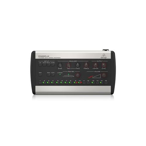  Adorama Behringer Powerplay 16 P16-M 16-Channel Digital Personal Mixer P16-M