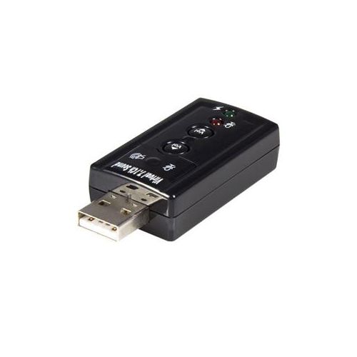  Adorama StarTech Virtual 7.1 USB Stereo Audio Adapter External Sound Card ICUSBAUDIO7