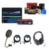 Adorama Focusrite Scarlett 2i2 2x2 USB Audio Interface, 3rd Gen With Accessory Bundle SCARLETT-212-3G A