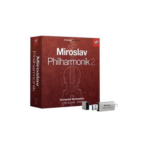  Adorama IK Multimedia Miroslav Philharmonik 2 Software, Crossgrade, USB Drive/Boxed MP-200-CCD-IN