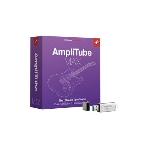  Adorama IK Multimedia AmpliTube MAX Emulation Software, Full Version, USB Drive/Boxed AT-MAX-HCD-IN