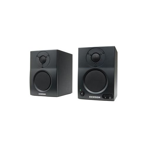  Adorama Samson MediaOne BT3 2-Way 3 Active Studio Bluetooth Monitors, Pair SAMBT3