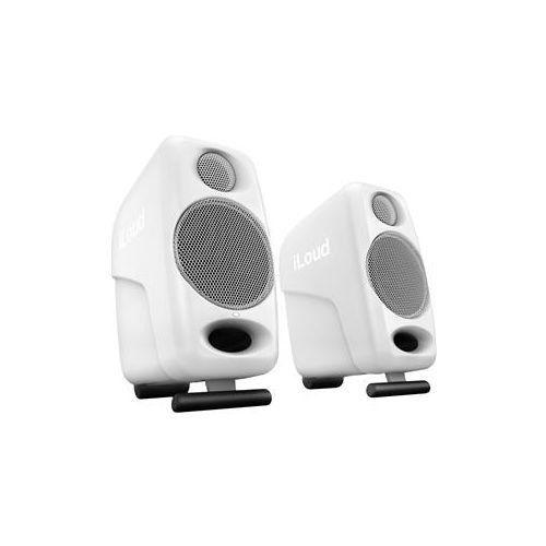  Adorama IK Multimedia iLoud Bluetooth Micro Monitor Speakers, Pair, White IP-ILOUD-MMW-IN