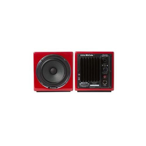  Adorama Avantone Pro Active MixCube 60W Mini Reference Stereo Monitor, Red, Single AREDMONO