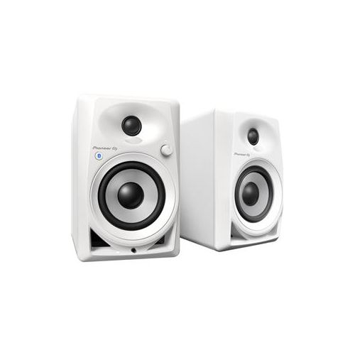  Adorama Pioneer Electronics DM-40BT 4 Desktop Monitor Speakers, White, Pair DM-40BT-W