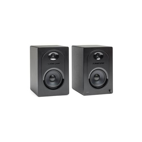  Adorama Samson MediaOne M50 5.25 Active 2-Way Powered Studio Monitors, 80W, Pair SAM50