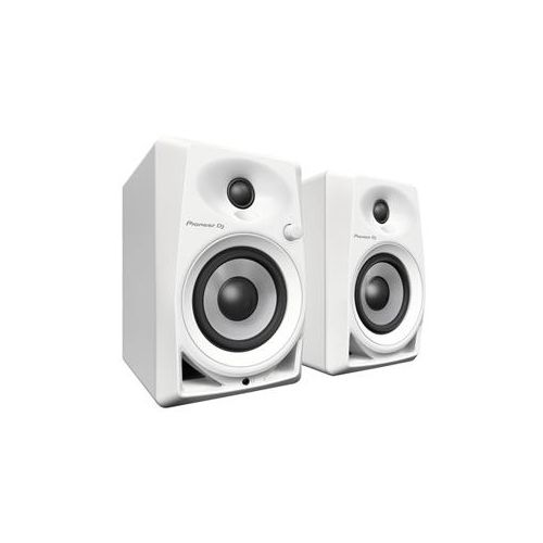  Adorama Pioneer Electronics 4-inch Desktop Monitor Speakers PAIR DM-40-W