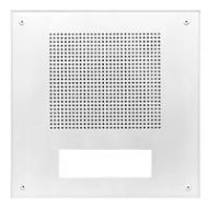 Adorama Lowell Manufacturing DC802-DF 12.69 Square Grille, Clock/Speaker Center, White DC802-DF