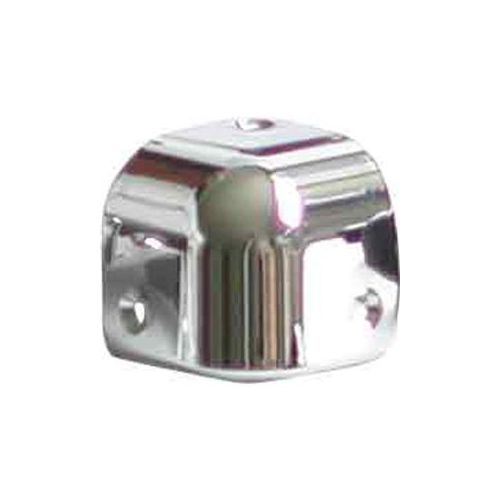  Adorama Audio 2000s ACC590C Plastic Cabinet Corner Plated with Chrome, Right Angle ACC590C