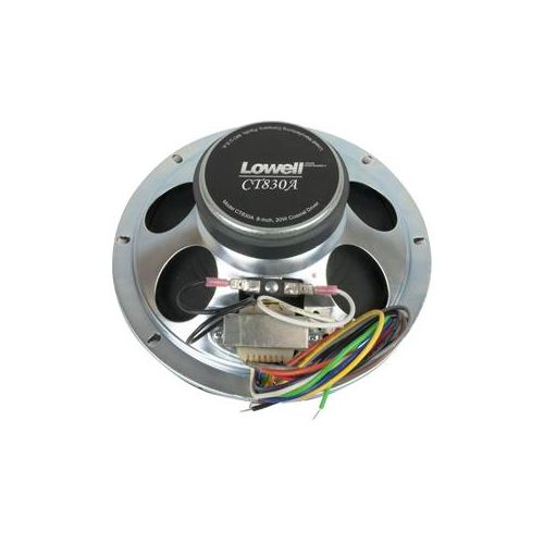  Adorama Lowell Manufacturing CT830A-T72 8 20W Coaxial Driver with 5W 25/70V Transformer CT830A-T72