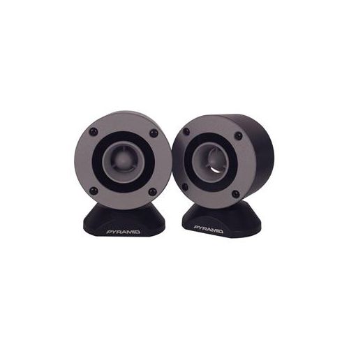  Adorama Pyramid 3.75 300 Watt Aluminum Bullet Horn Tweeter Pair with Swivel Housing TW28