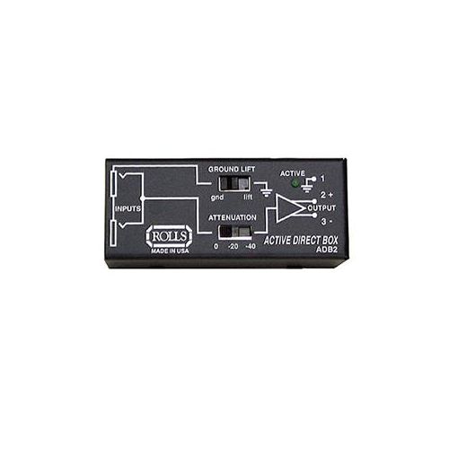  Rolls ADB2 Active Direct Box Interface, 9-48 V Phantom ADB2 - Adorama