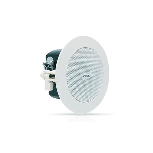  Adorama QSC AD-C.SAT 2.75 Small Format Ceiling Satellite Loudspeaker, White, Pair AD-C.SAT-WH