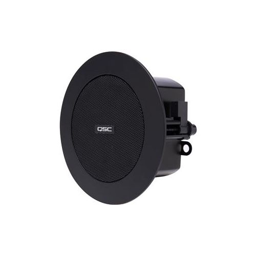  Adorama QSC AD-C.SAT 2.75 Small Format Ceiling Satellite Loudspeaker, Black, Pair AD-C.SAT-BK