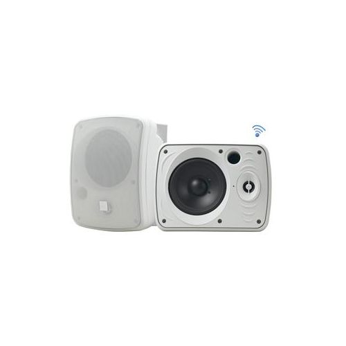  Adorama Pyle PDWR55BTRFW 5.25 Wall-Mount Marine Speakers, RF Streaming, 800W,White,Pair PDWR55BTRFW