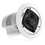 Adorama Atlas Sound FAP40T 4 In-Ceiling Speaker, 70.7/100V-16W Transformer, 8 Bypass FAP40T