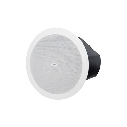  Adorama QSC Acoustic Design 6.5 2-Way Ceiling Loudspeaker, Pair, White AD-C6T-WH