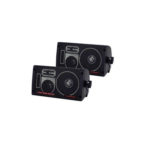  Adorama Pyramid 300 Watt Bass Reflex 3-Way Mini Box Speaker System 2060