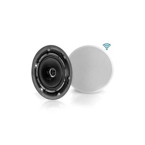  Adorama Pyle PWRC63BT 2-Way 6.5 In-Ceiling Speakers, Bluetooth Receiver, 300W, Pair PWRC65BT