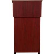 Adorama Oklahoma Sound 22/112 Tabletop Lectern with AV Cart/Lectern Base, Mahogany 22/112-MY