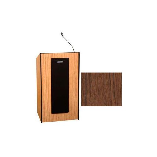  Adorama AmpliVox W450 Presidential Plus Lectern without Sound System, Walnut W450-WT