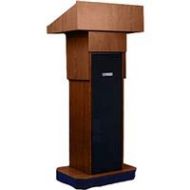 AmpliVox W505A Column Lectern, Walnut W505A-WT - Adorama