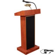 Adorama Oklahoma Sound Orator 800X Floor Sound Lectern, Cherry 800X-CH