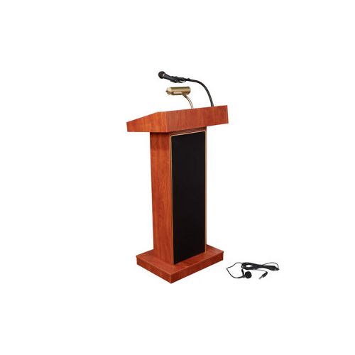  Adorama Oklahoma Sound Orator 800X Floor Sound Lectern, Cherry 800X-CH