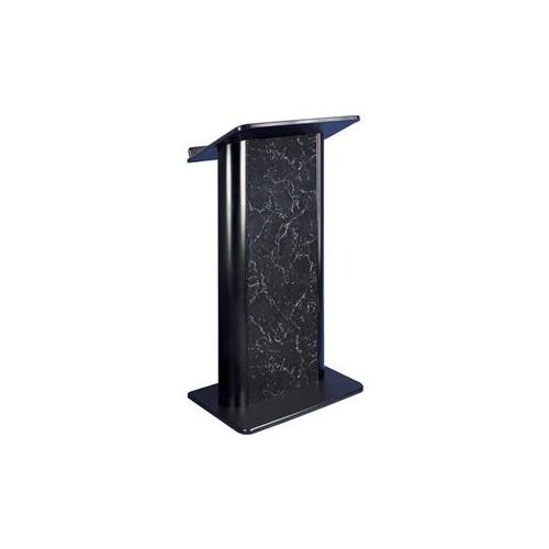  Adorama AmpliVox SW3095 Contemporary Flat Lectern with Lapel Mic, Pyrenees Marble SW3095-L