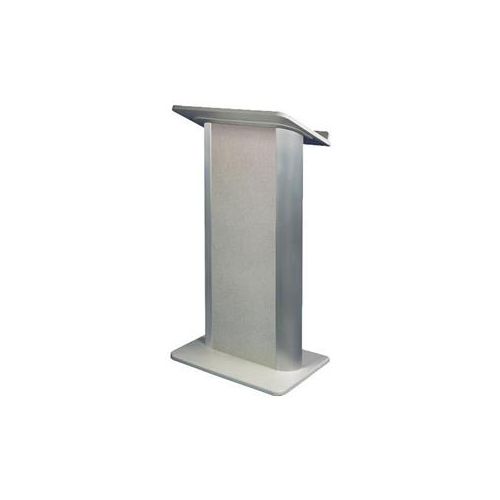  Adorama AmpliVox SW3105 Contemporary Flat Lectern with Handheld Mic, Gray Granite SW3105-HH