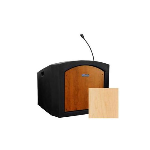  Adorama AmpliVox Pinnacle Table Top Lectern with Sound, Maple ST3240-MP