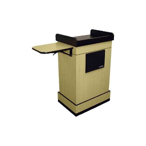 AmpliVox SS323 Computer Lectern with Sound, Maple SS3230-MP - Adorama