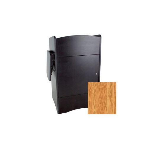  Adorama AmpliVox SN3230M Rack Rail Ready Multimedia Lectern, Non Sound, Oak SN3230M-OK