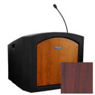 Adorama AmpliVox Pinnacle Table Top Lectern with Sound, Mahogany ST3240-MH