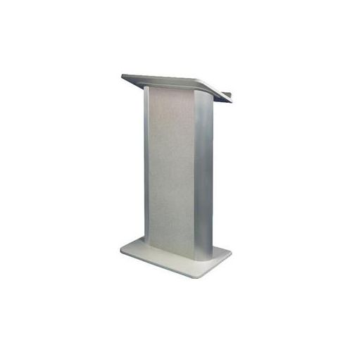  Adorama AmpliVox SW3105 Contemporary Flat Lectern with Lapel Mic, Gray Granite SW3105-L