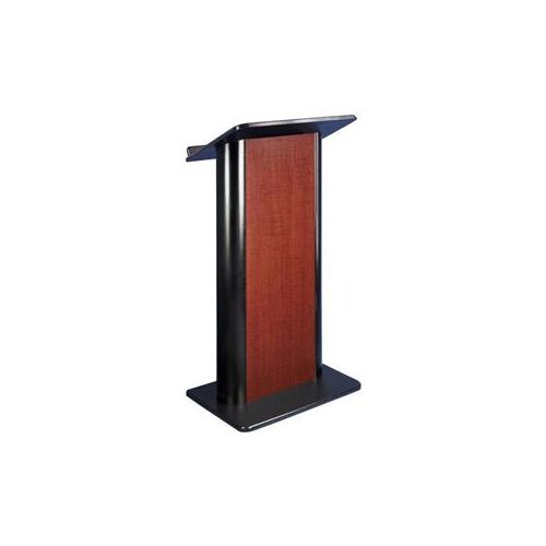  Adorama AmpliVox SW3100 Contemporary Flat Panel Lectern with Lapel Mic, Cherry SW3100-L