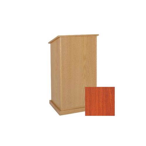  Adorama AmpliVox W470 Chancellor Solid Wood Veneer Lectern without Sound System, Cherry W470-CH