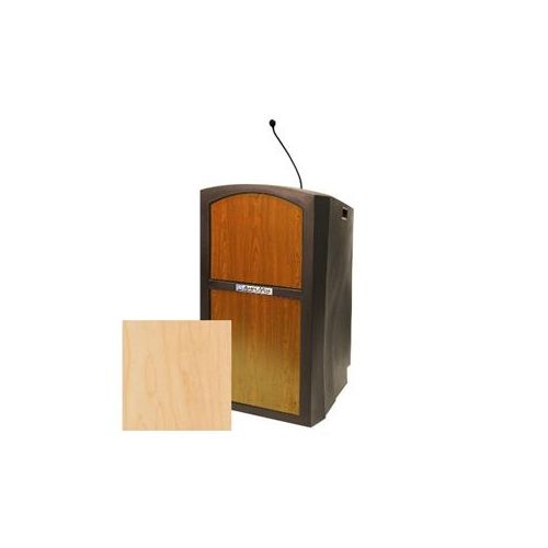  Adorama AmpliVox Pinnacle Multimedia Lectern with Mic, Maple ST3250-MP