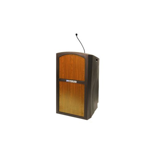  Adorama AmpliVox ST3250 Pinnacle Multimedia Lectern with Built-In Dynamic Gooseneck Mic ST3250