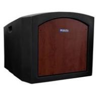 Adorama AmpliVox Wireless Pinnacle Tabletop Lectern with Headset Mic, Mahogany SW3240-MH-HS