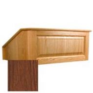 Adorama Amplivox SN3020-WT Victoria Tabletop Lectern without Sound - Walnut SN3025-WT