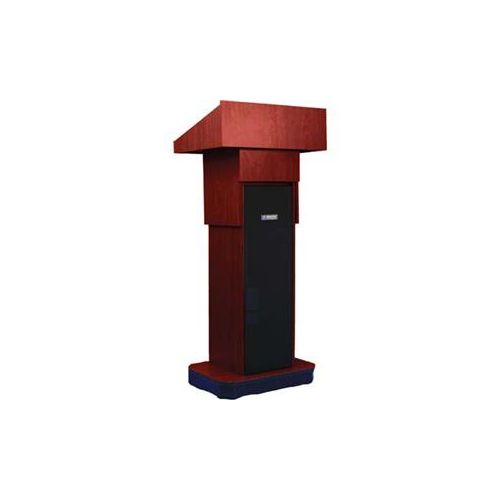  Adorama AmpliVox S505A Executive Sound Column Lectern, Mahogany S505A-MH