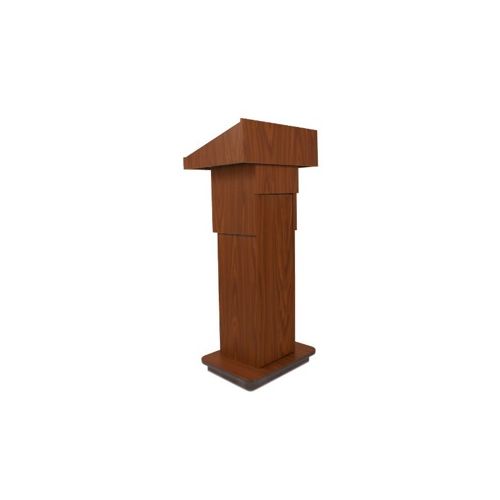  Adorama AmpliVox SW505 Wireless Executive Lectern with Lapel & Headset Mic, Cherry SW505-CH-L