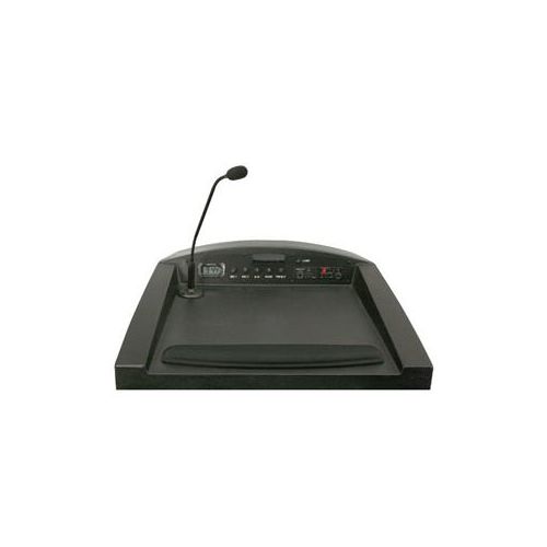  Adorama AmpliVox ST3254 Military Multimedia Lectern with Sound System & Mic, Coast Guard ST3254-CG