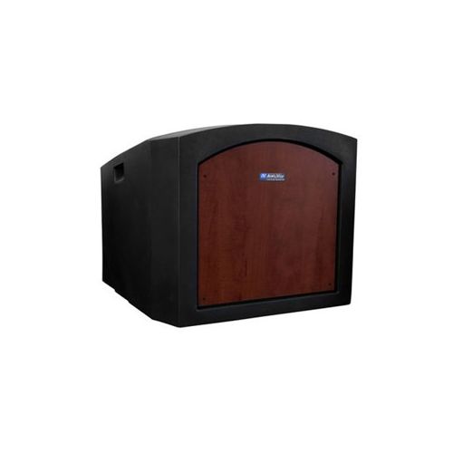  Adorama AmpliVox Wireless Pinnacle Tabletop Lectern with Handheld Mic, Mahogany SW3240-MH-HH