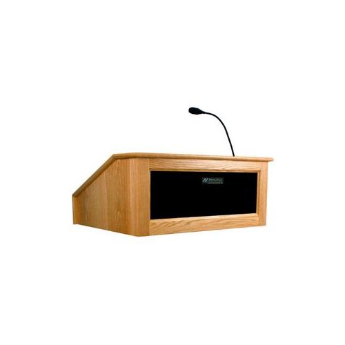  Adorama AmpliVox SS3025 Victoria Lectern System, Natural Oak SS3025-OK